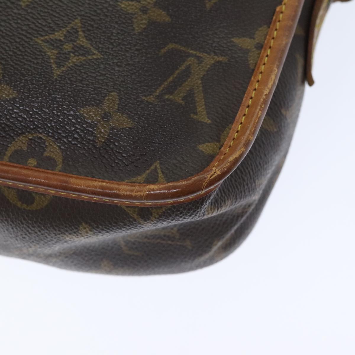 LOUIS VUITTON Monogram Gibeciere MM Shoulder Bag M42247 LV Auth 93467