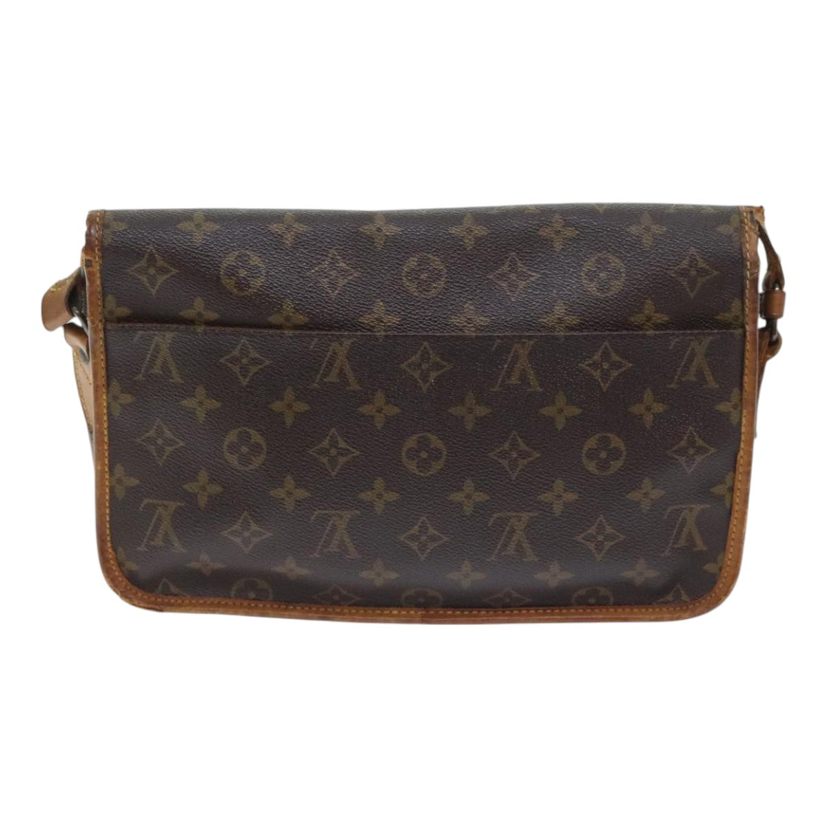 LOUIS VUITTON Monogram Gibeciere MM Shoulder Bag M42247 LV Auth 93467