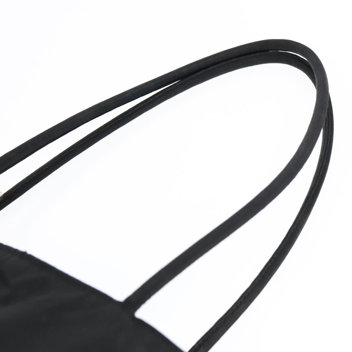 PRADA Hand Bag Nylon Black Auth 93476