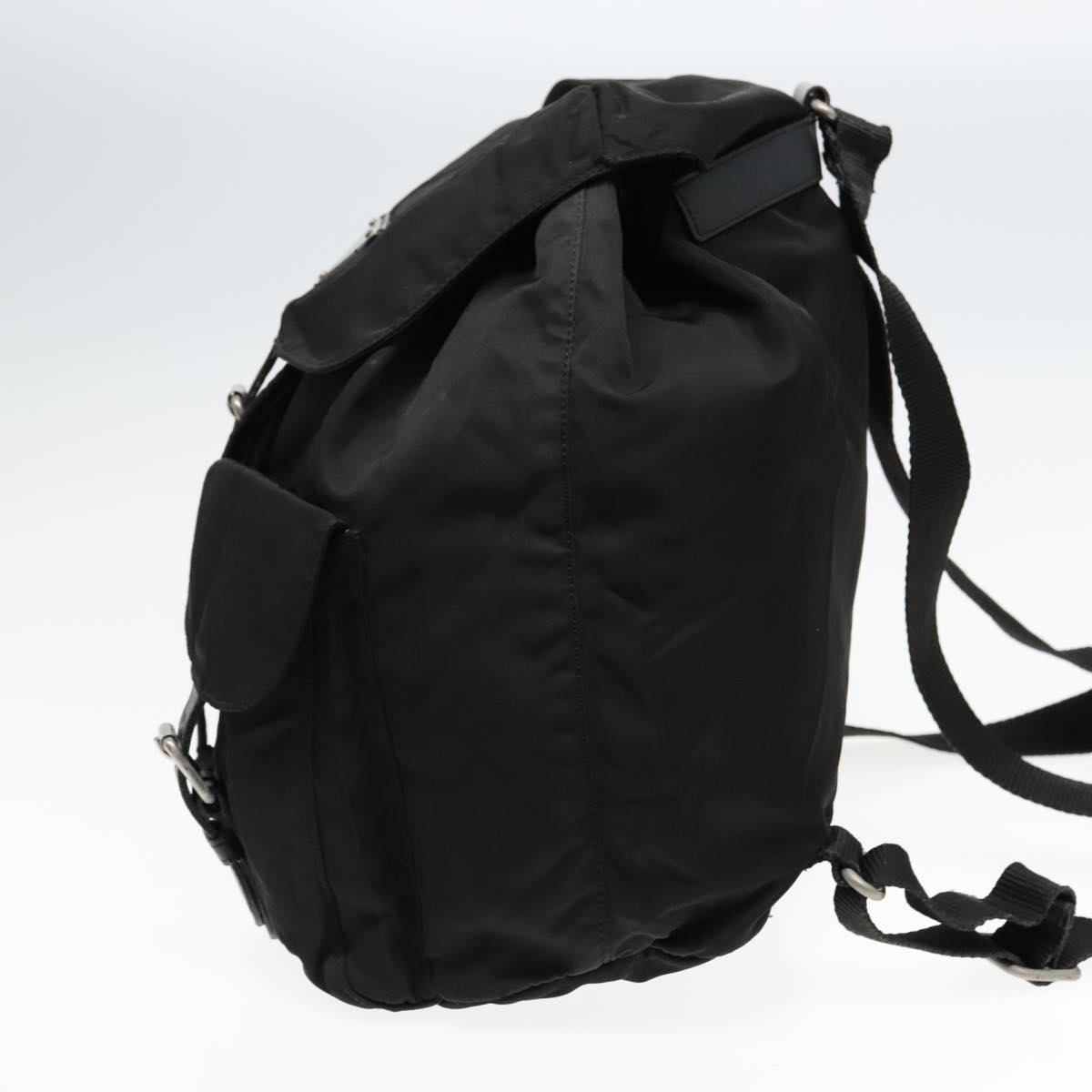 PRADA Backpack Nylon Black Auth 93486