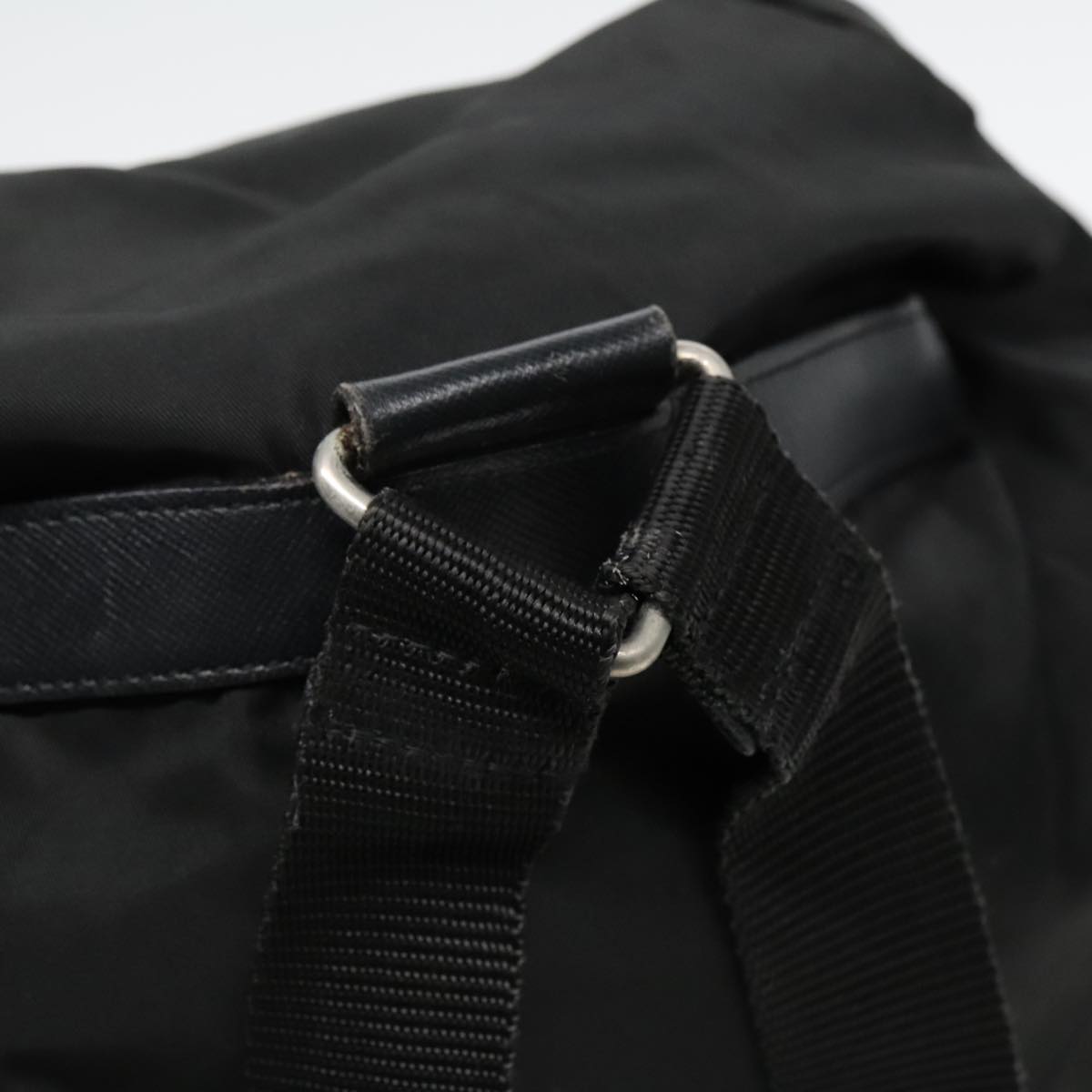 PRADA Backpack Nylon Black Auth 93486