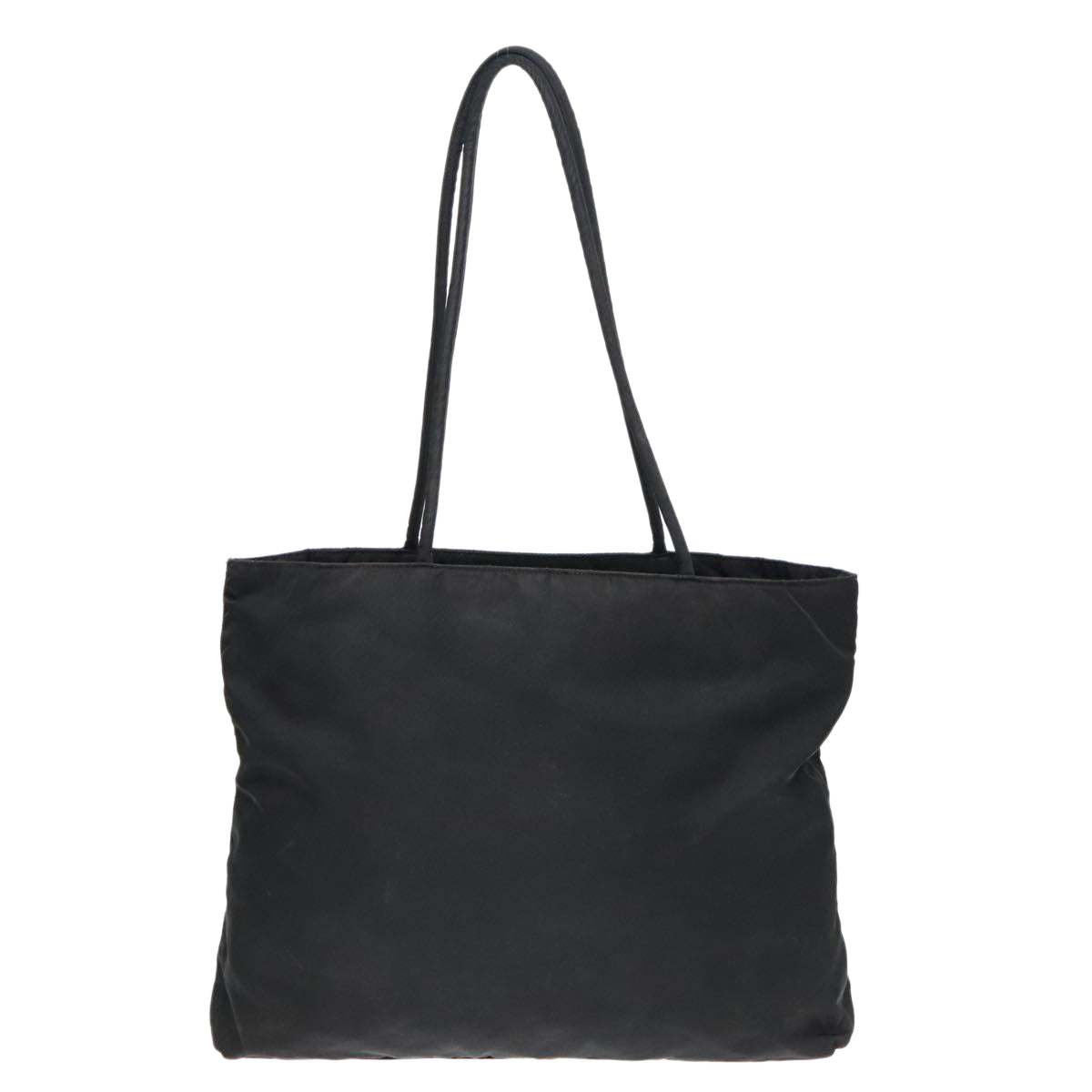 PRADA Tote Bag Nylon Black Auth 93488