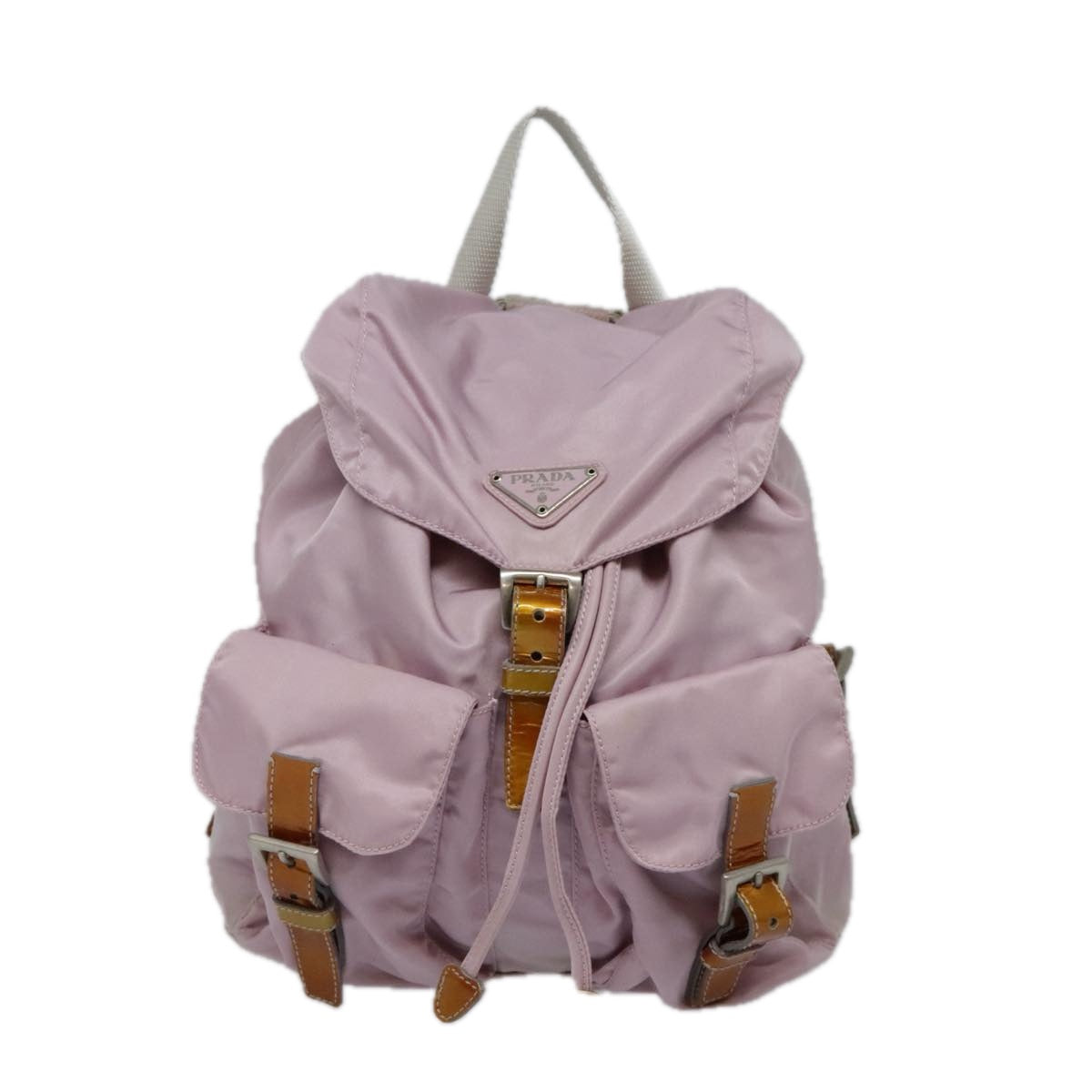 PRADA Backpack Nylon Pink Auth 93501