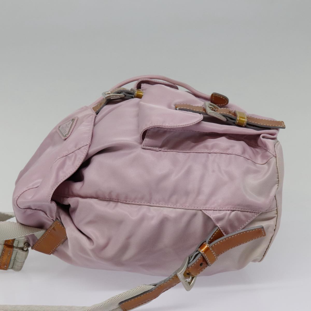 PRADA Backpack Nylon Pink Auth 93501