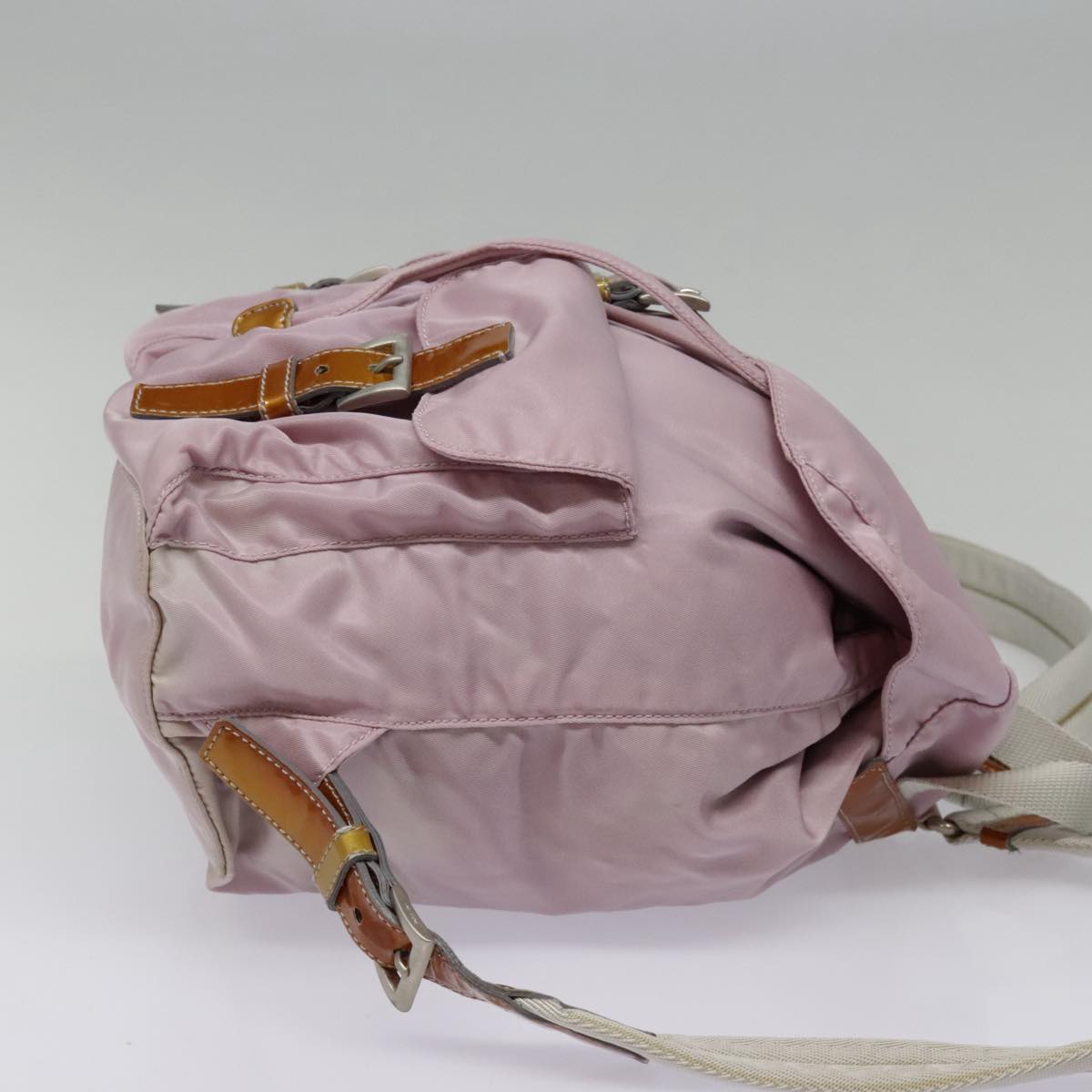 PRADA Backpack Nylon Pink Auth 93501