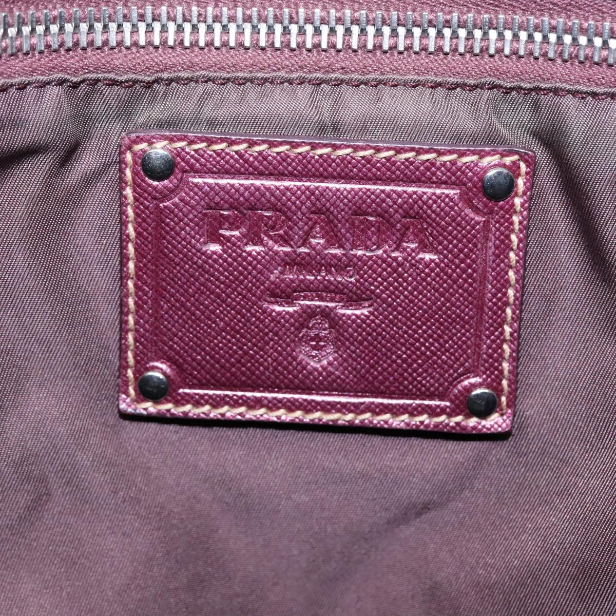 PRADA Tote Bag Nylon Pink Auth 93504