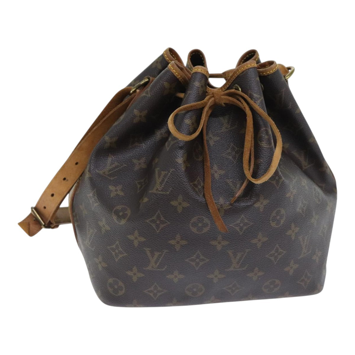 LOUIS VUITTON Monogram Petit Noe Shoulder Bag M42226 LV Auth 93505