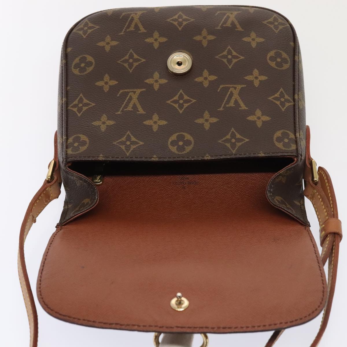 LOUIS VUITTON Monogram Saint Cloud MM Shoulder Bag M51243 LV Auth 93515