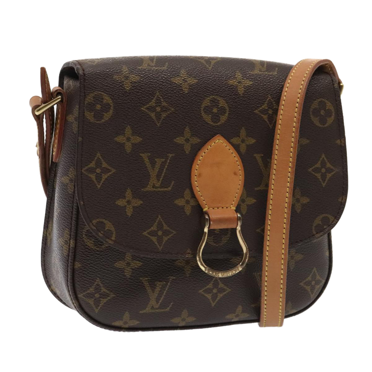 LOUIS VUITTON Monogram Saint Cloud MM Shoulder Bag M51243 LV Auth 93515