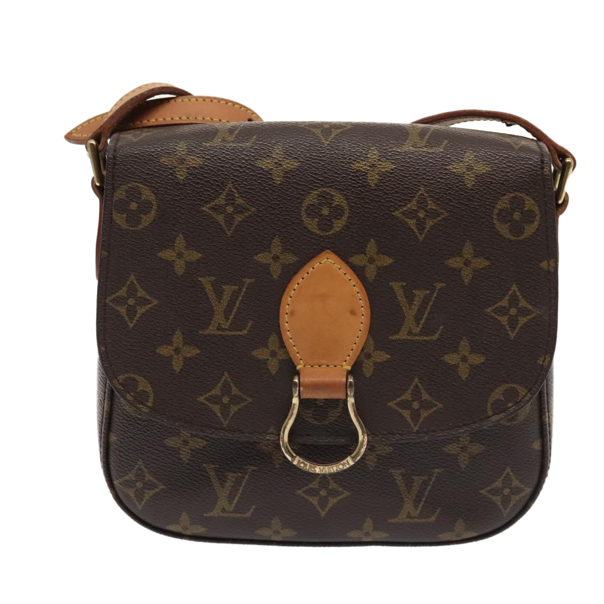 LOUIS VUITTON Monogram Saint Cloud MM Shoulder Bag M51243 LV Auth 93515