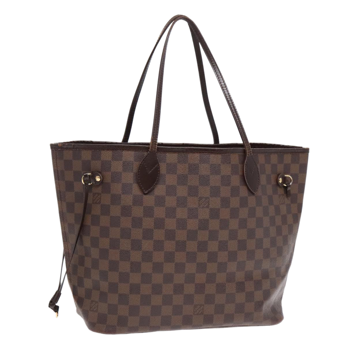 LOUIS VUITTON Damier Ebene Neverfull MM Tote Bag N51105 LV Auth 93531