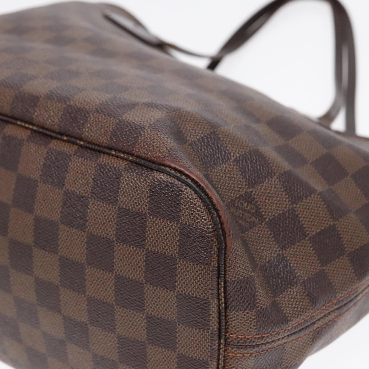 LOUIS VUITTON Damier Ebene Neverfull MM Tote Bag N51105 LV Auth 93531