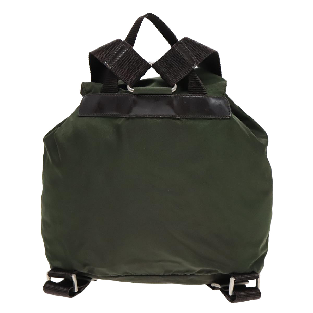 PRADA Backpack Nylon Green Auth 93542 - 0