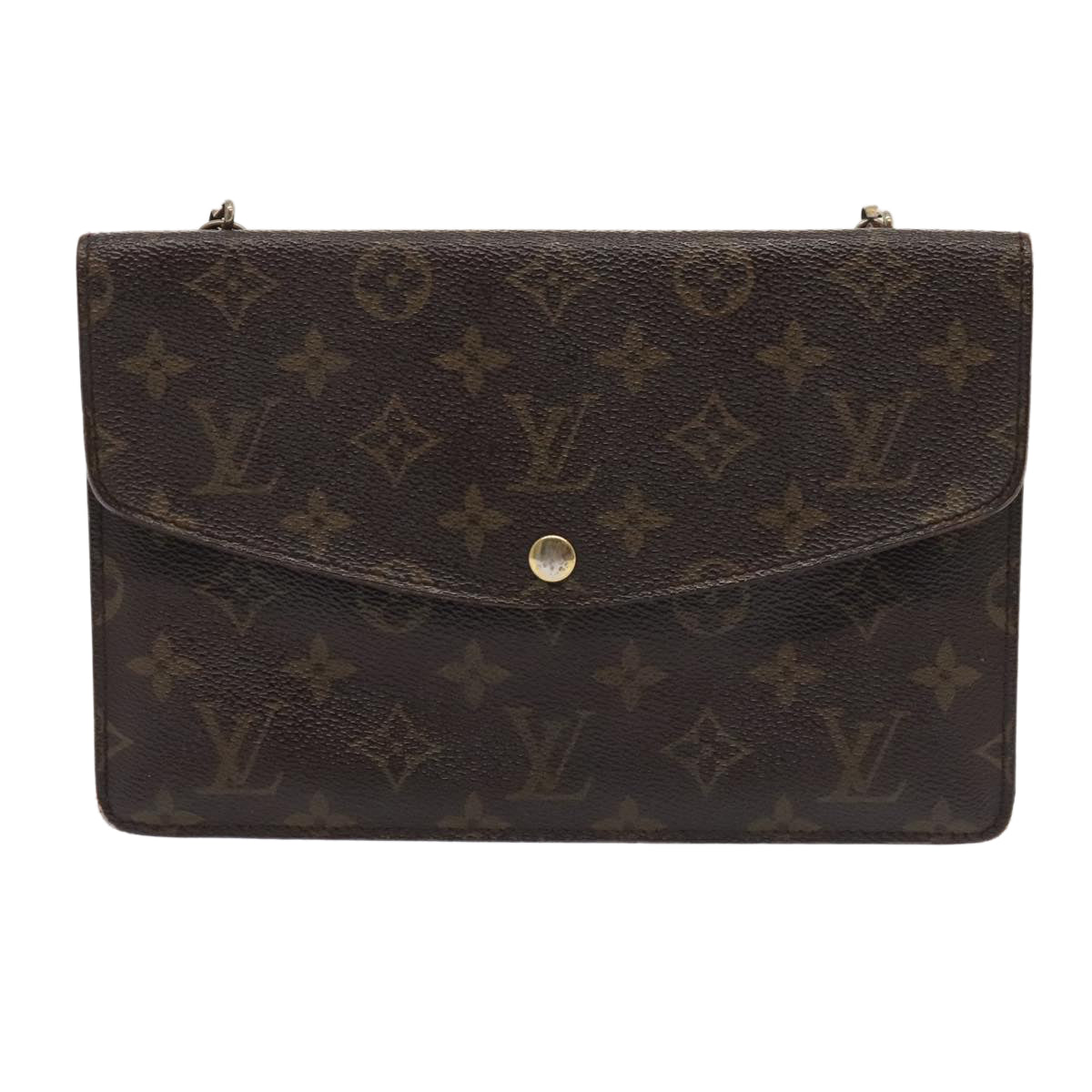 LOUIS VUITTON Monogram Double Rabat Shoulder Bag M51815 LV Auth 93546