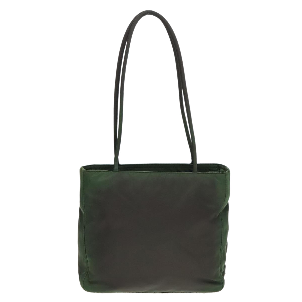 PRADA Hand Bag Nylon Green Auth 93548 - 0