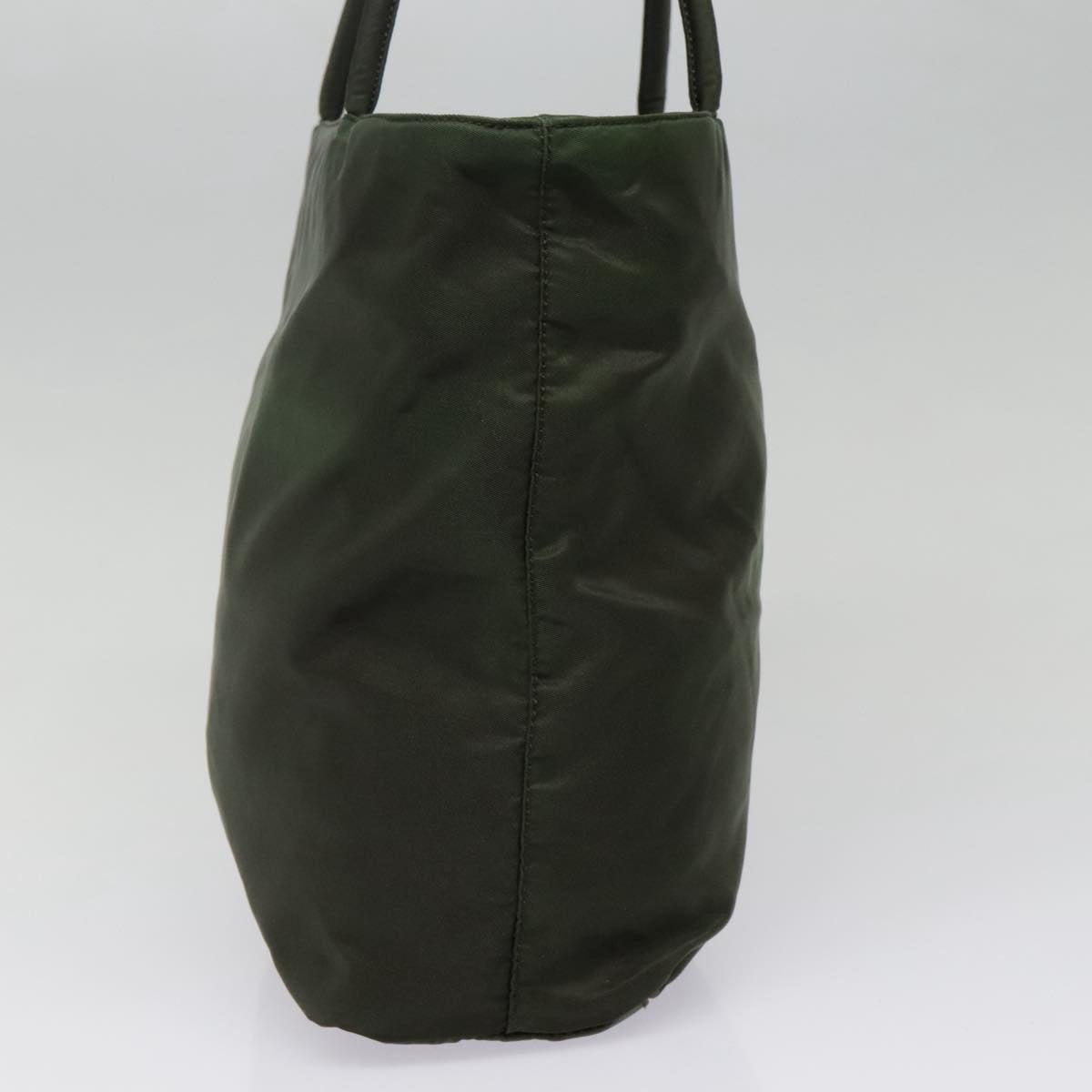 PRADA Tote Bag Nylon Green Auth 93550