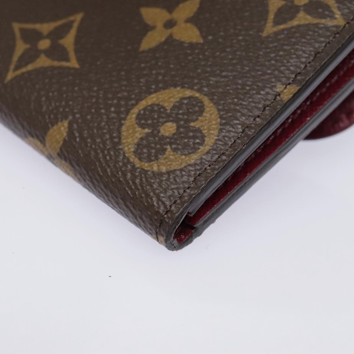 LOUIS VUITTON Monogram Portefeuille Emilie Wallet Pink M60697 LV Auth 93568