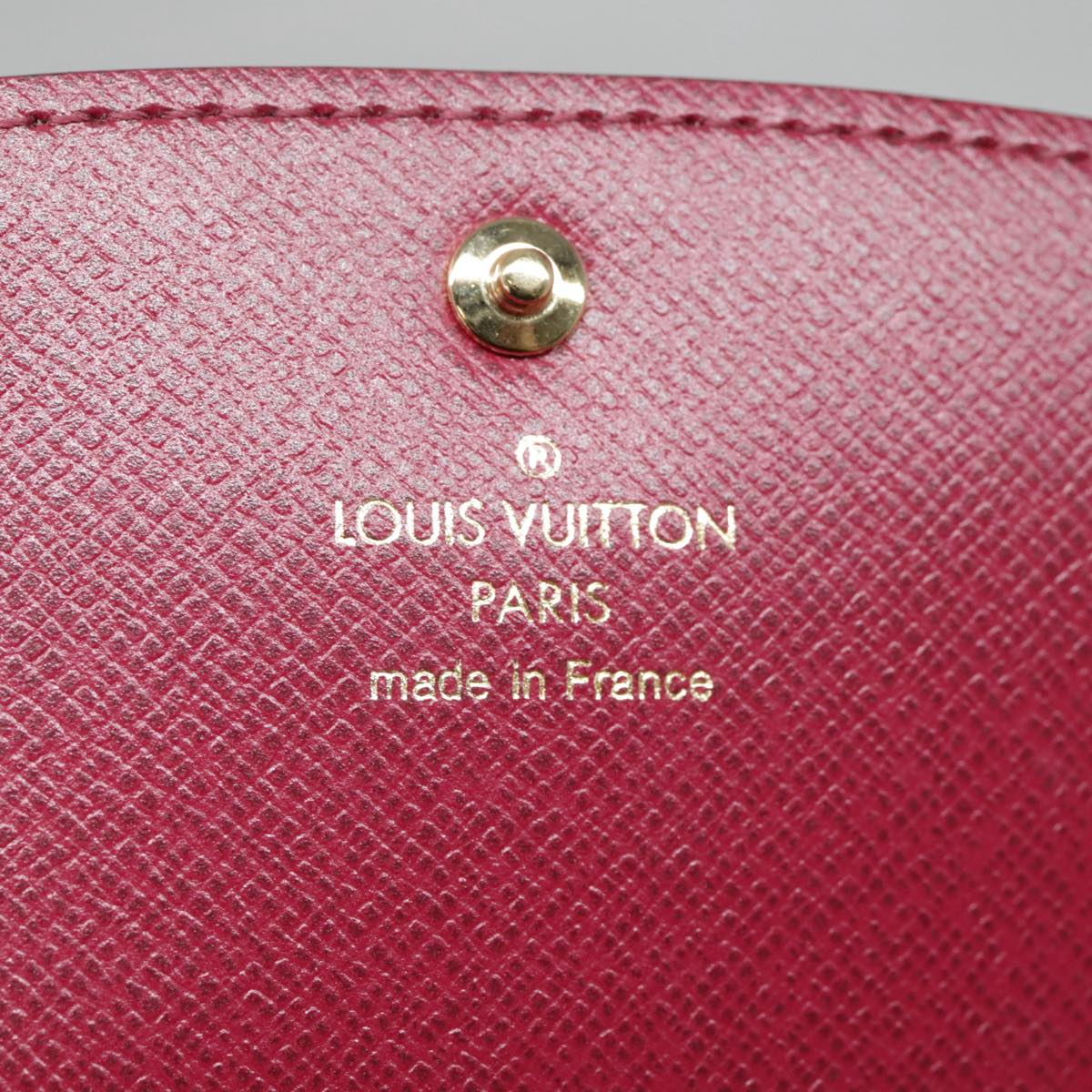 LOUIS VUITTON Monogram Portefeuille Emilie Wallet Pink M60697 LV Auth 93568