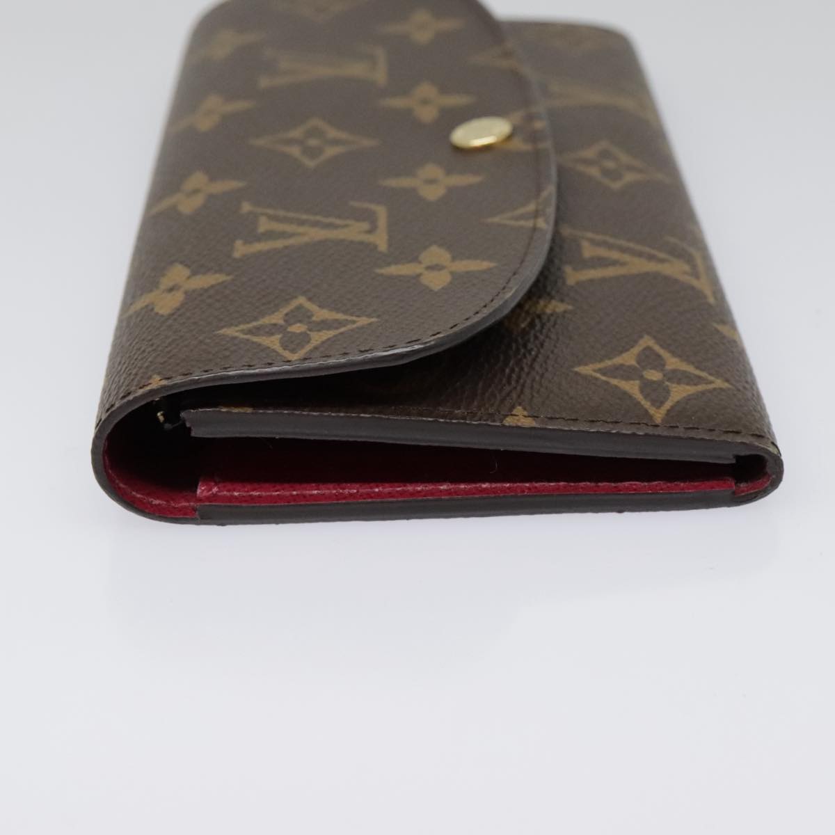 LOUIS VUITTON Monogram Portefeuille Emilie Wallet Pink M60697 LV Auth 93568