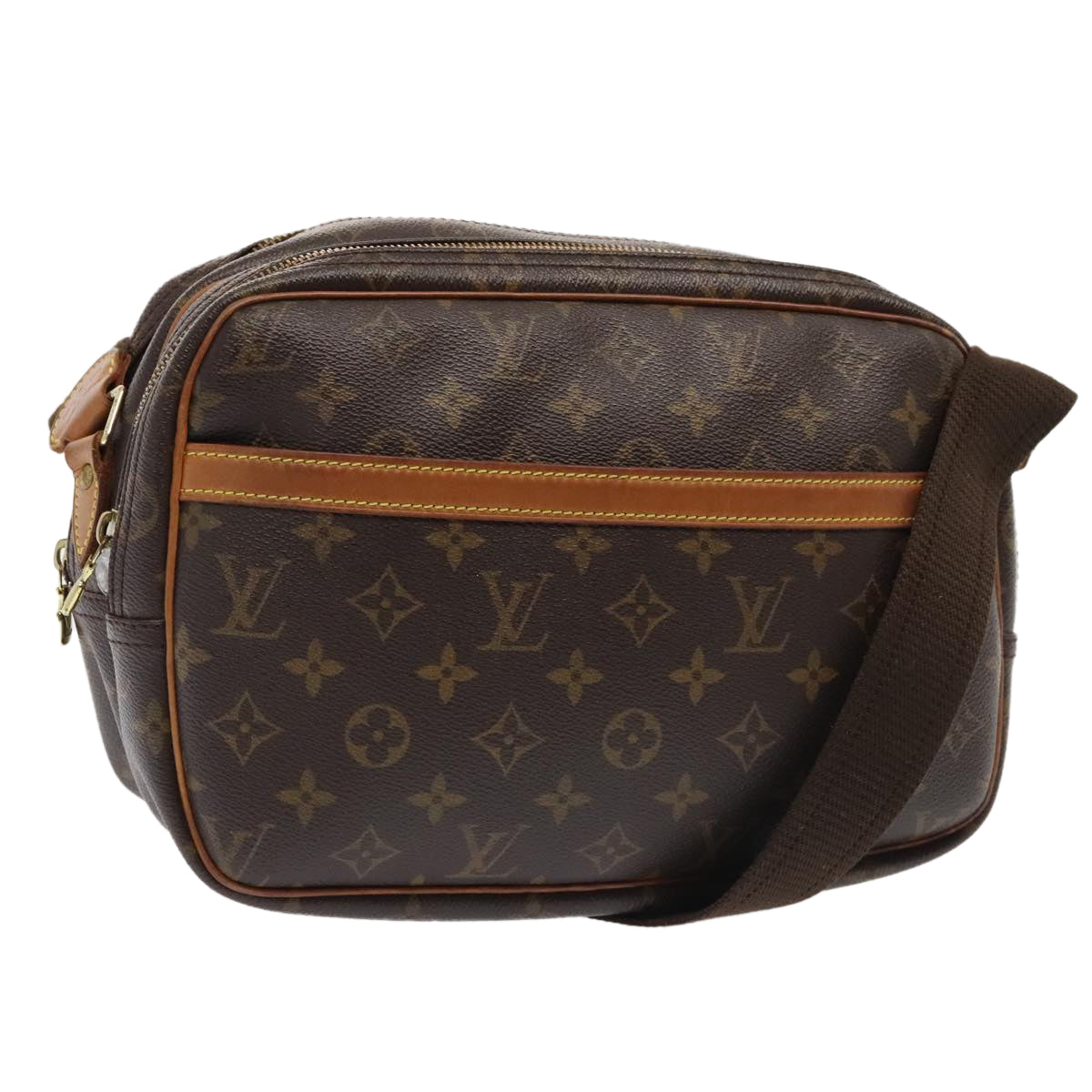 LOUIS VUITTON Monogram Reporter PM Shoulder Bag M45254 LV Auth 93582