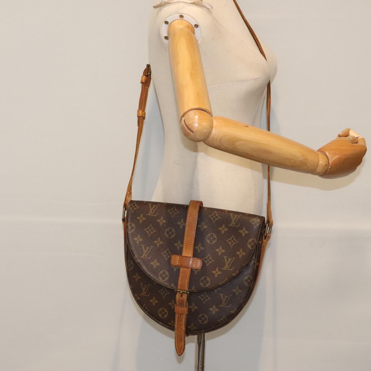 LOUIS VUITTON Monogram Chantilly GM Shoulder Bag M51232 LV Auth 93594