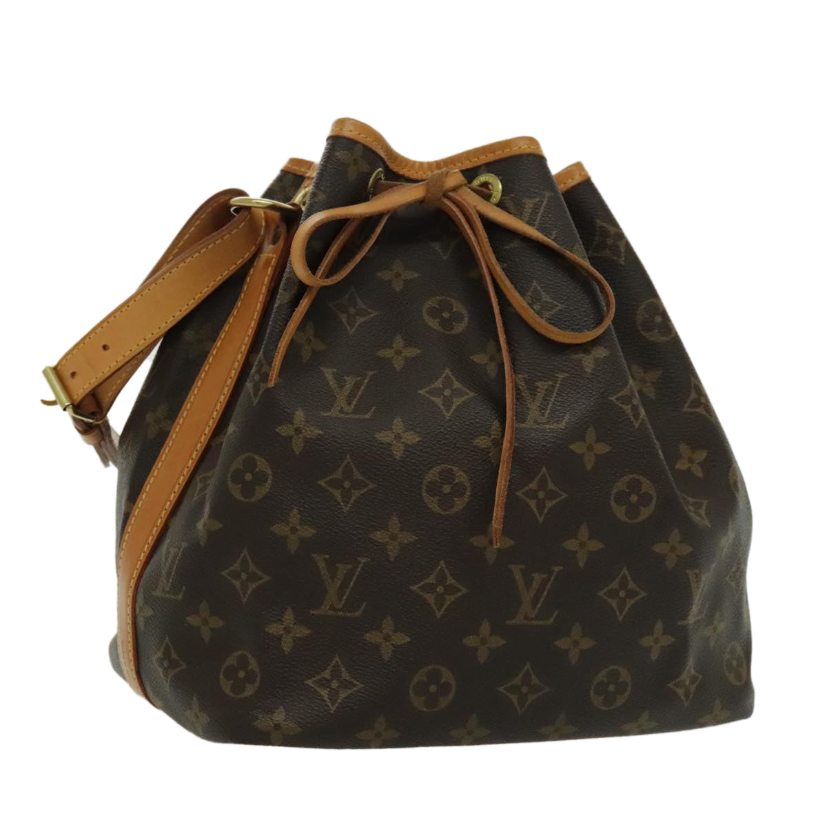 LOUIS VUITTON Monogram Petit Noe Shoulder Bag M42226 LV Auth 93595