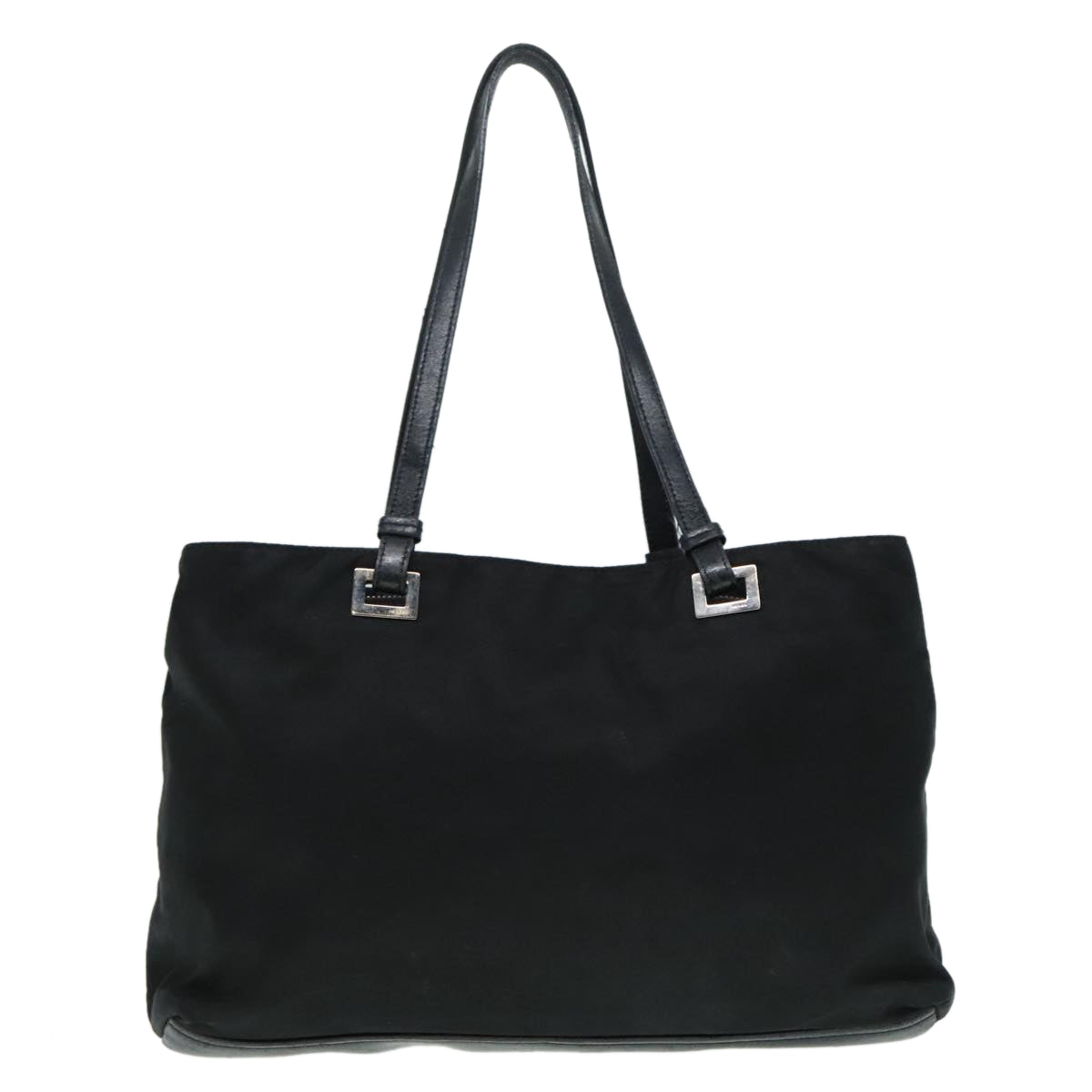 PRADA Tote Bag Nylon Black Auth 93605 - 0