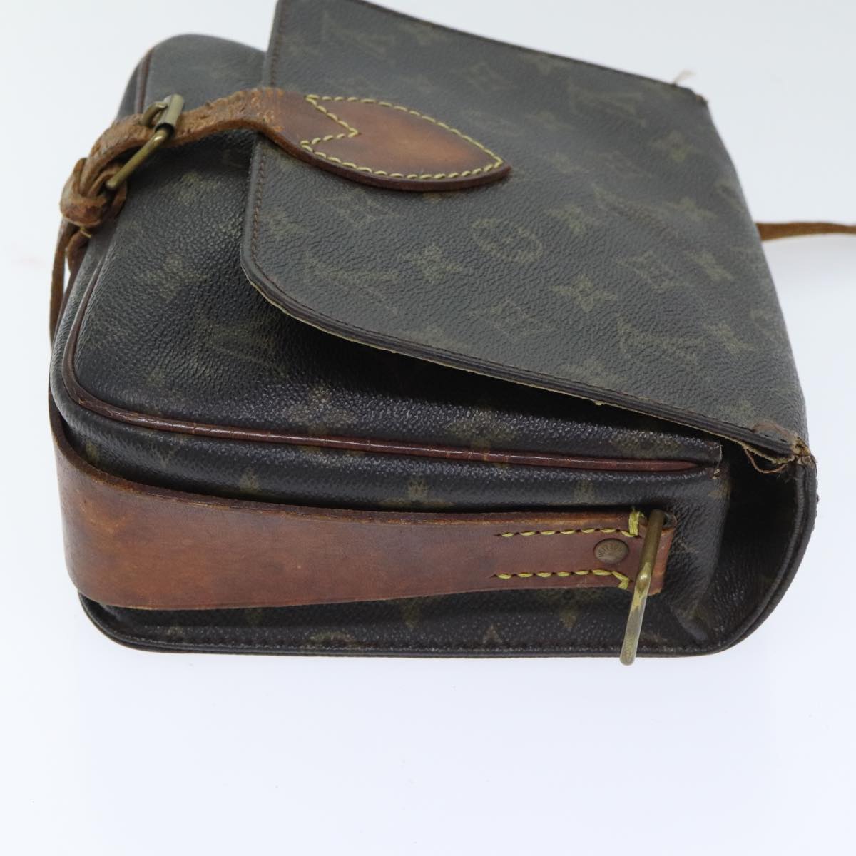 LOUIS VUITTON Monogram Cartouchiere MM Shoulder Bag M51253 LV Auth 93610