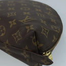 LOUIS VUITTON Monogram Trousse Demi Ronde Cosmetic Pouch M47520 LV Auth 93624-15