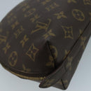 LOUIS VUITTON Monogram Trousse Demi Ronde Cosmetic Pouch M47520 LV Auth 93624-16