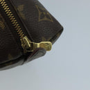 LOUIS VUITTON Monogram Trousse Demi Ronde Cosmetic Pouch M47520 LV Auth 93624-8