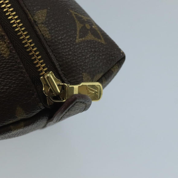 LOUIS VUITTON Monogram Trousse Demi Ronde Cosmetic Pouch M47520 LV Auth 93624