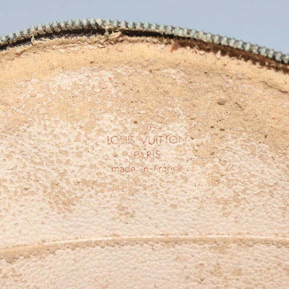 LOUIS VUITTON Monogram Trousse Demi Ronde Cosmetic Pouch M47520 LV Auth 93624