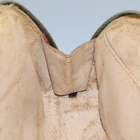 LOUIS VUITTON Monogram Trousse Demi Ronde Cosmetic Pouch M47520 LV Auth 93624