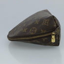LOUIS VUITTON Monogram Trousse Demi Ronde Cosmetic Pouch M47520 LV Auth 93624-4