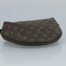 LOUIS VUITTON Monogram Trousse Demi Ronde Cosmetic Pouch M47520 LV Auth 93624-5