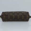 LOUIS VUITTON Monogram Trousse Demi Ronde Cosmetic Pouch M47520 LV Auth 93624-6