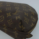 LOUIS VUITTON Monogram Trousse Demi Ronde Cosmetic Pouch M47520 LV Auth 93624-7