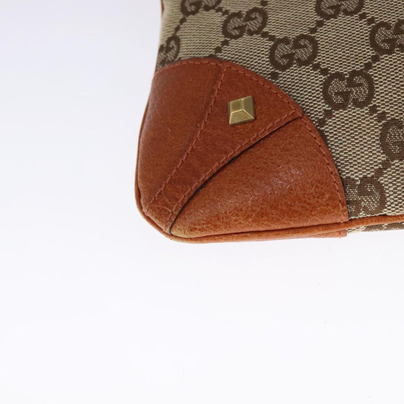 GUCCI GG Canvas Shoulder Bag Beige 120894 Auth 93629A