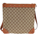 GUCCI GG Canvas Shoulder Bag Beige 120894 Auth 93629-2