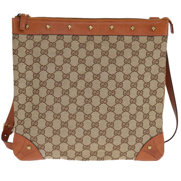 GUCCI GG Canvas Shoulder Bag Beige 120894 Auth 93629 - 0