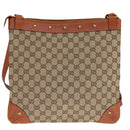 GUCCI GG Canvas Shoulder Bag Beige 120894 Auth 93629-3
