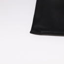 PRADA Clutch Bag Leather Black Auth 93630-15