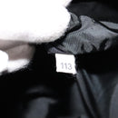 PRADA Clutch Bag Leather Black Auth 93630-12