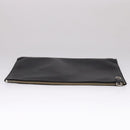 PRADA Clutch Bag Leather Black Auth 93630-5