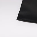 PRADA Clutch Bag Leather Black Auth 93630-7