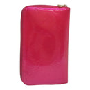 LOUIS VUITTON Monogram Vernis Eldridge Wallet Fuchsia Pink M91240 LV Auth 93651-1