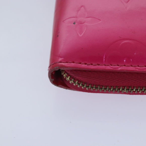 LOUIS VUITTON Monogram Vernis Eldridge Wallet Fuchsia Pink M91240 LV Auth 93651