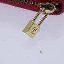 LOUIS VUITTON Monogram Vernis Eldridge Wallet Fuchsia Pink M91240 LV Auth 93651-8