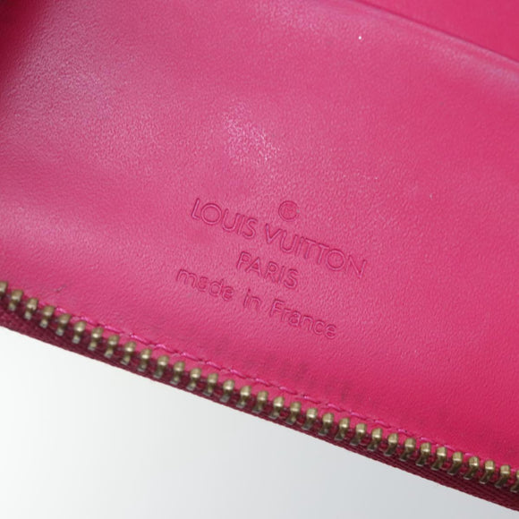 LOUIS VUITTON Monogram Vernis Eldridge Geldbörse Fuchsia Rosa M91240 LV Auth 93651